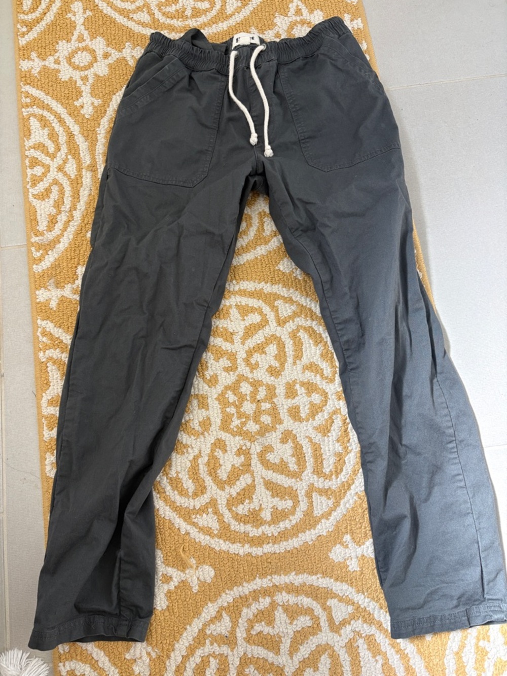 Pact women’s charcoal gray Drawstring pants